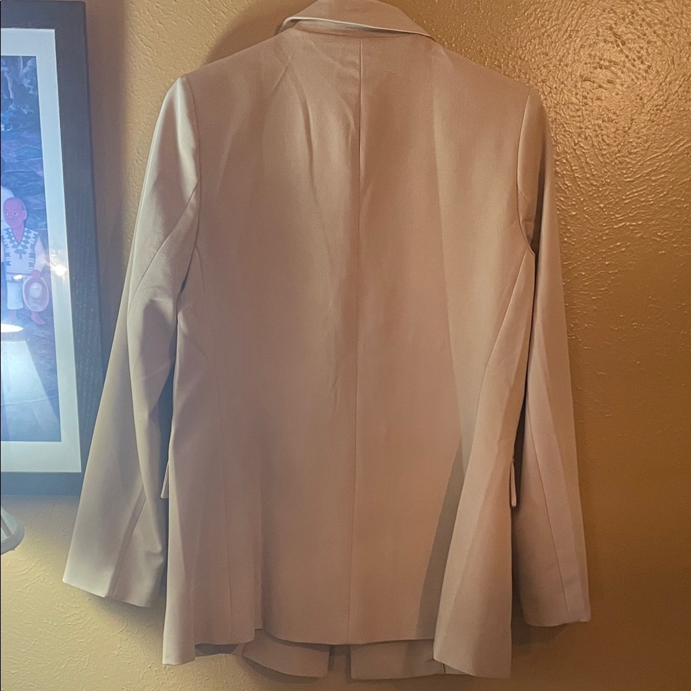 Tan Double-Breasted Blazer - Picture 4 of 4